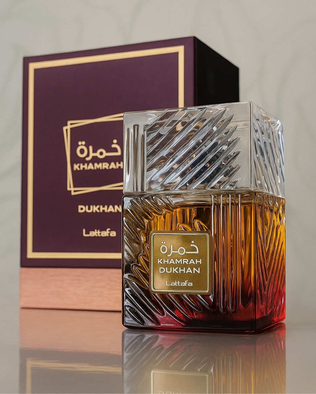 Khamrah Dukhan – Perfume árabe masculino intenso con tabaco, especias e incienso | Lattafa
