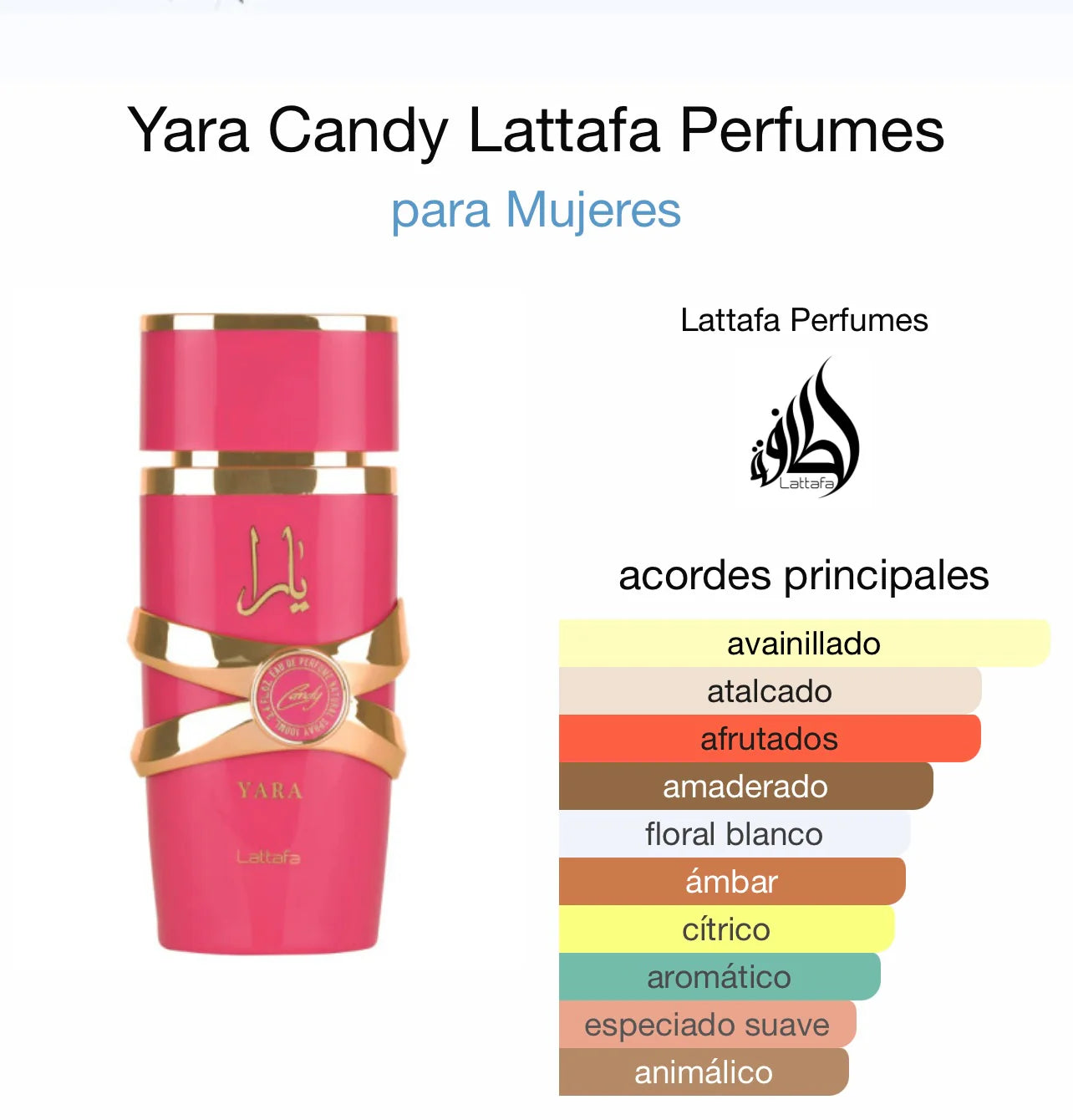 Yara Candy – Perfume dulce, juvenil y adictivo | Lattafa