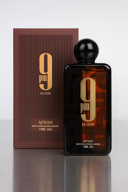 9PM Elixir – Extrait de Parfum unisex cálido y especiado