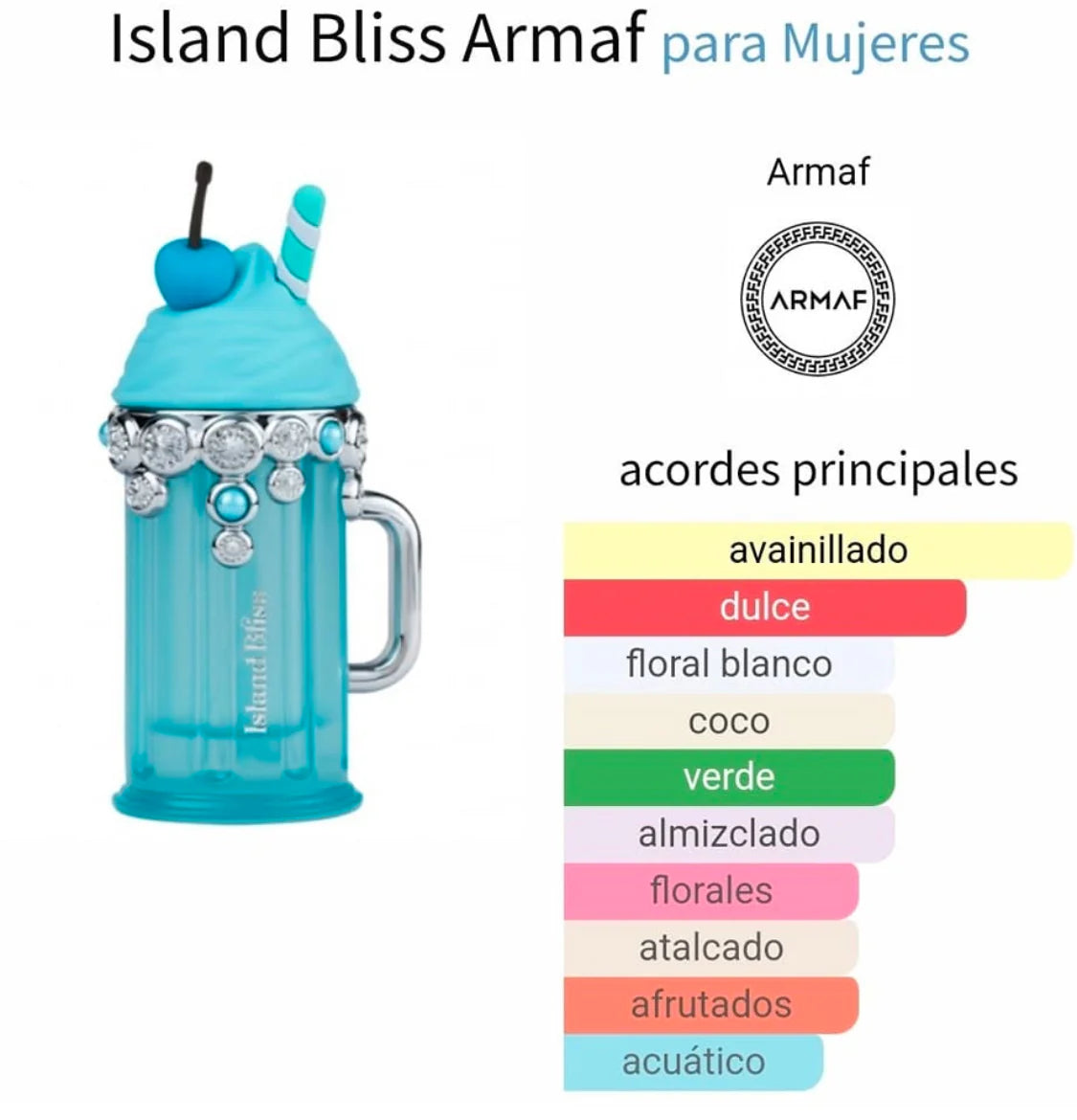 Island Bliss – Perfume de Mujer de Armaf | Fragancia Tropical Dulce y Exclusiva