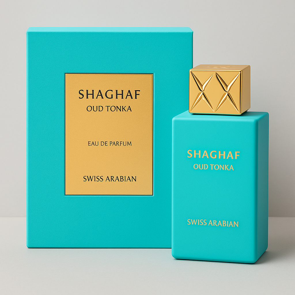 Shaghaf Oud Tonka – Perfume unisex con oud, haba tonka y especias orientales