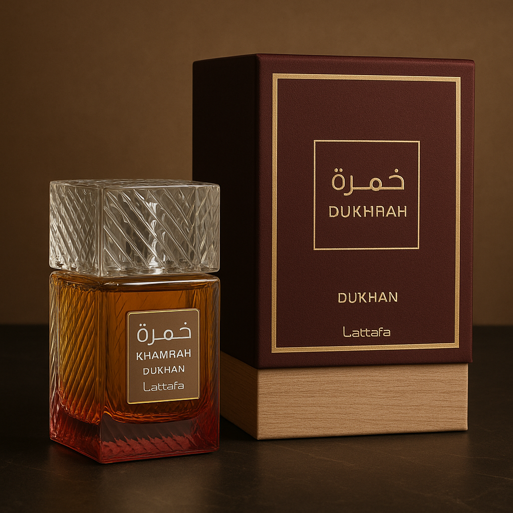Khamrah Dukhan – Perfume árabe masculino intenso con tabaco, especias e incienso | Lattafa