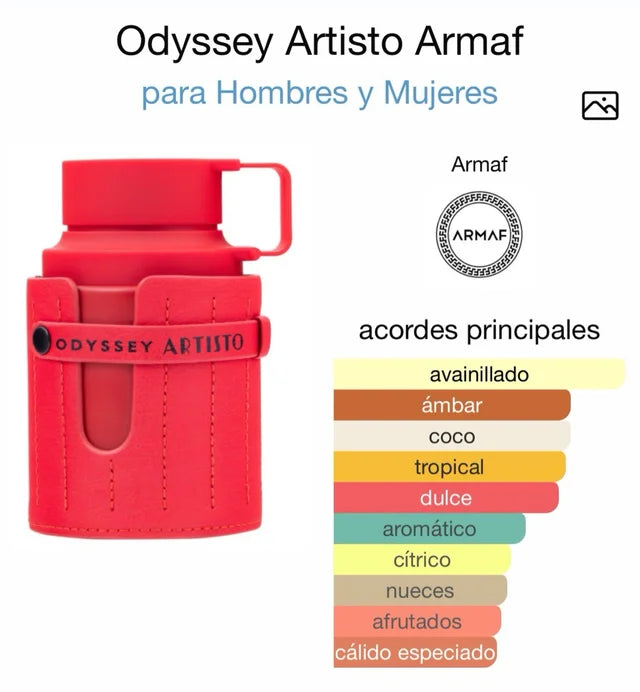 Odyssey Aristo The Red Edition | Perfume Unisex con Notas de Coco, Vainilla y Ámbar – Armaf